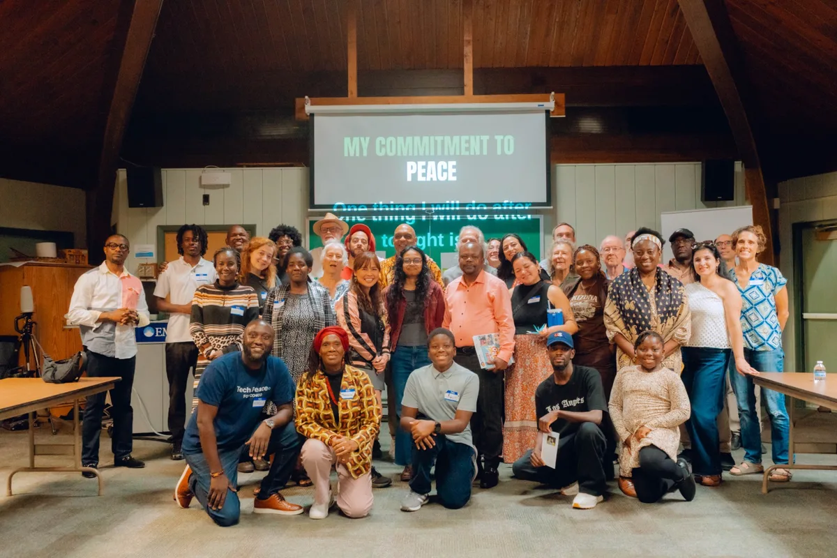 Vijana Africa hosting a community gathering in Harrisonburg, Virginia.